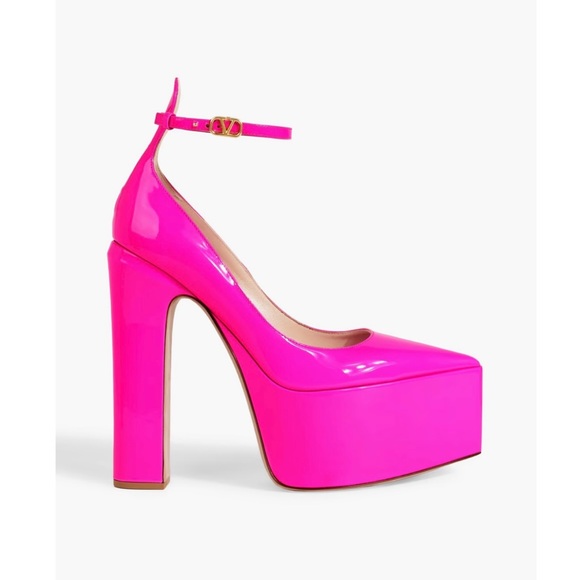 Valentino Garavani Tango Vibrant Pink Platform Heels